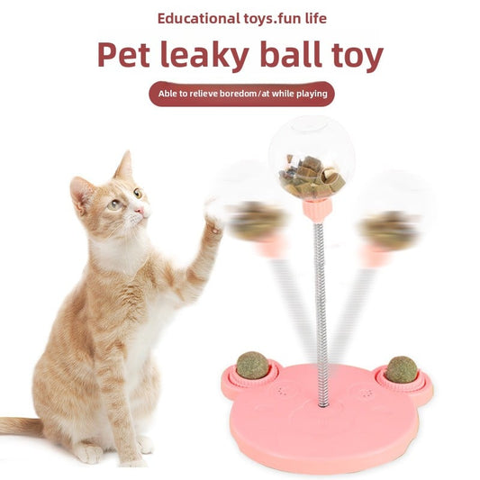 Katze mit Ball ablenken